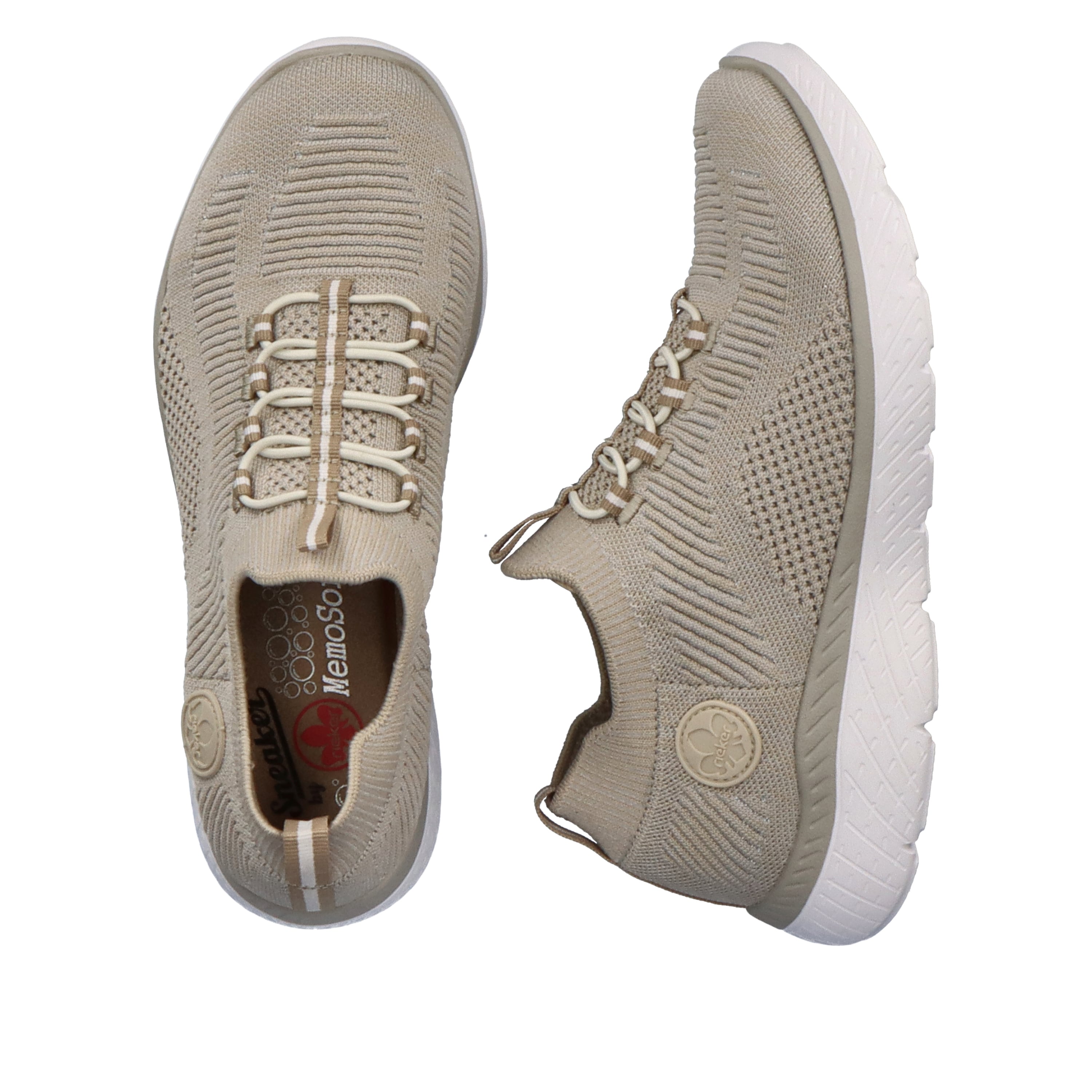 Rieker Damen Slipper hellbeige