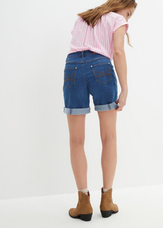 Komfort-Stretch-Jeans-Shorts