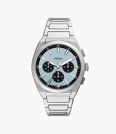 Fossil Uhr Chronograph Everett Edelstahl
