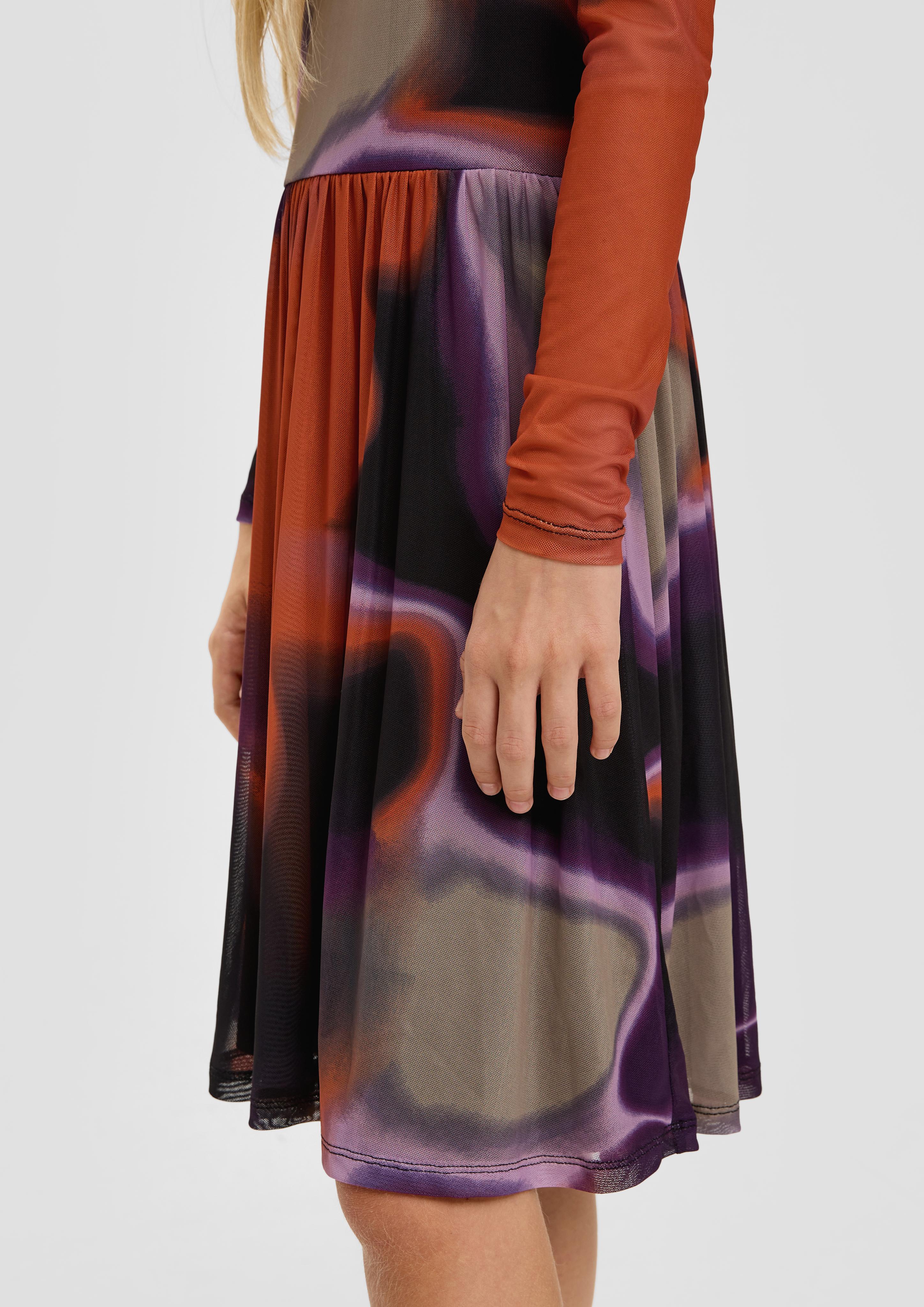 Hochgeschlossenes Meshkleid  2140571-99A2