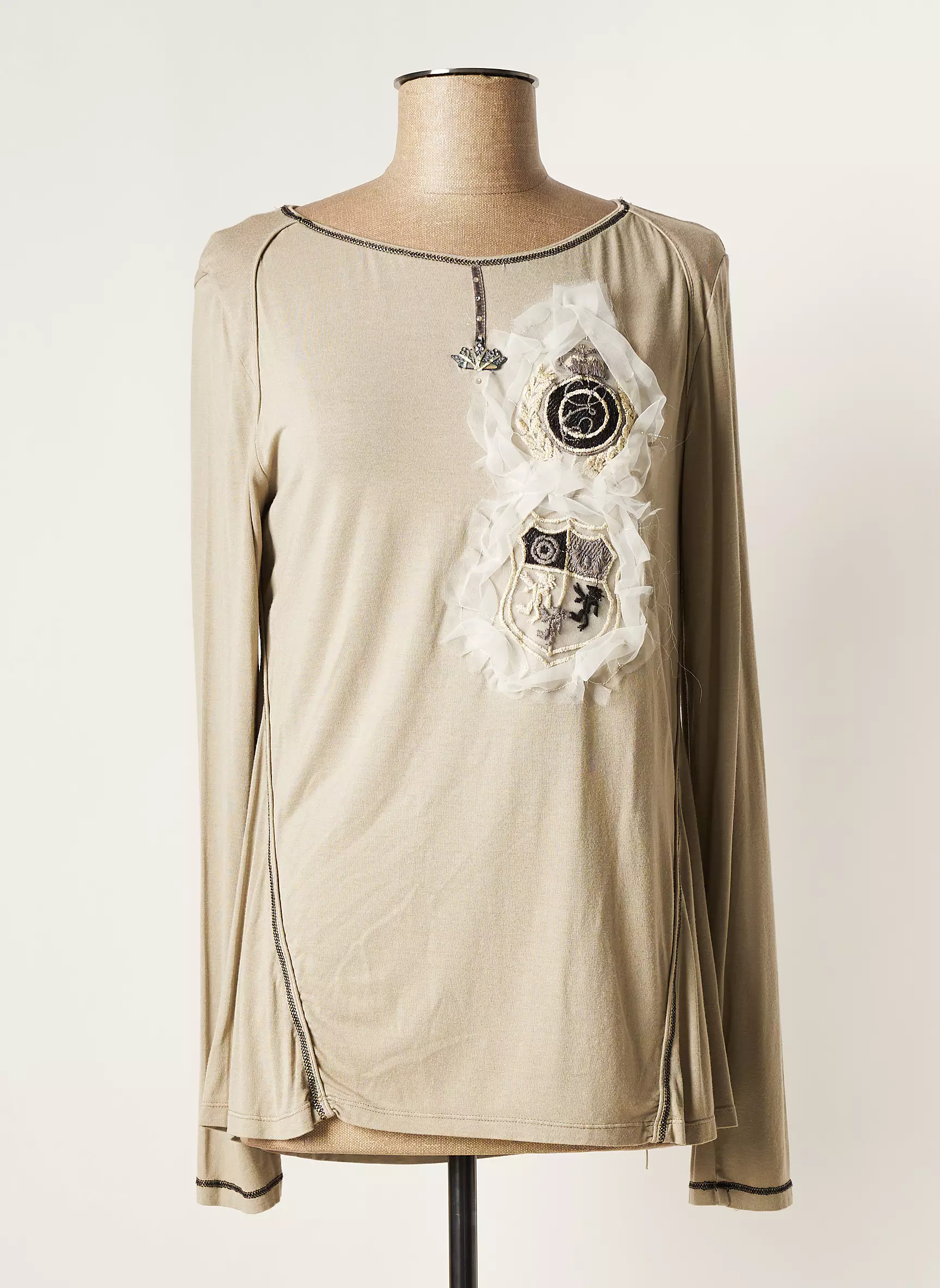 Elisa Cavaletti Tshirts Femme couleur beige