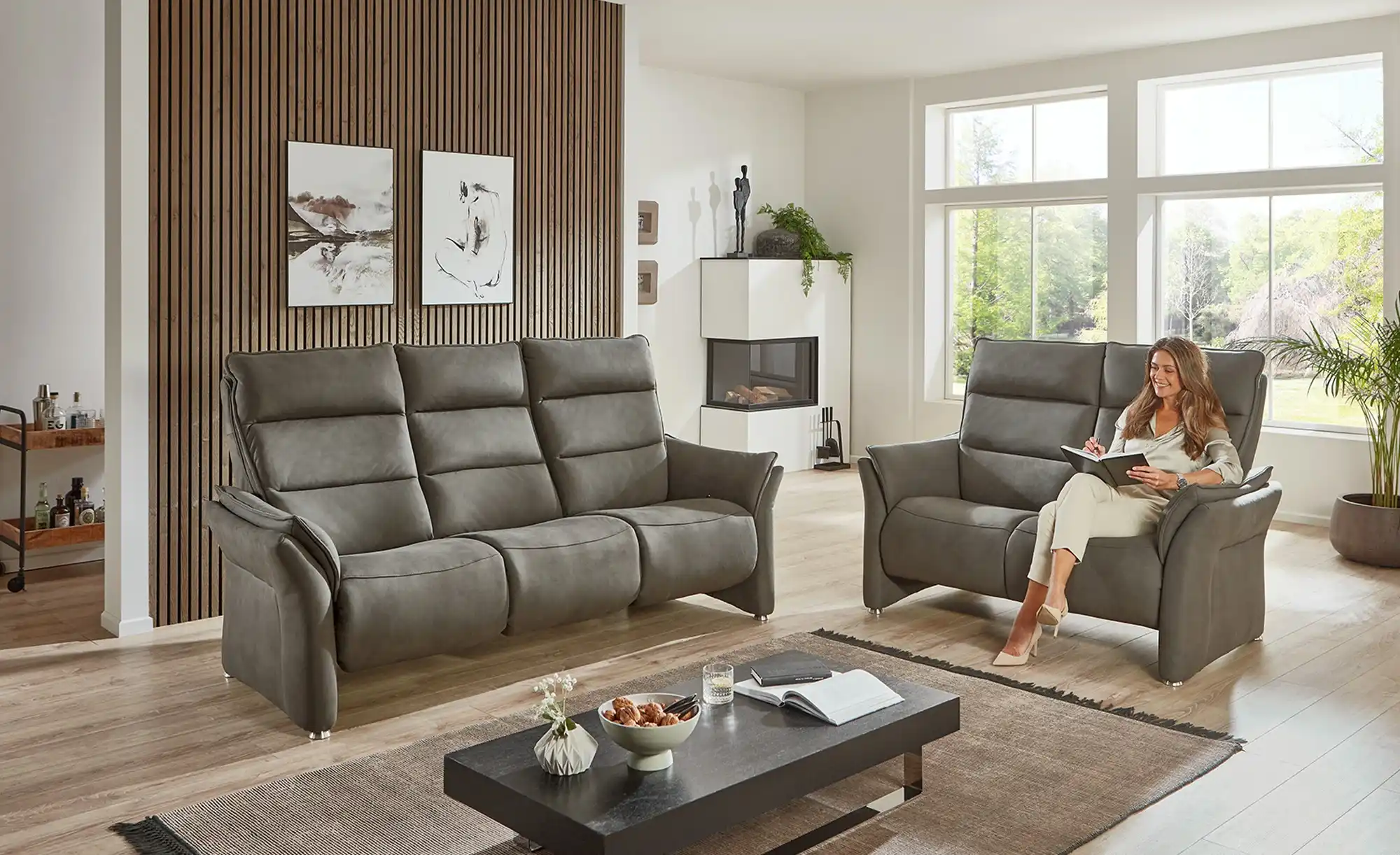 Hukla 2-Sitzer Sofa Corvina