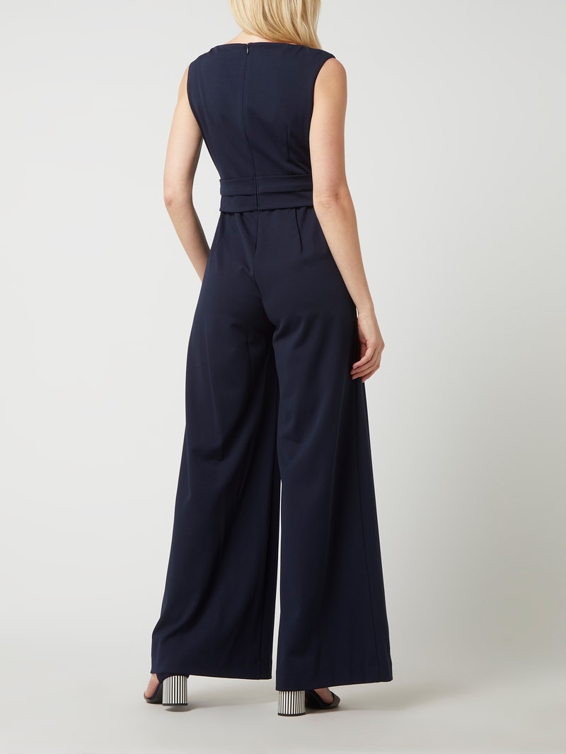 Jumpsuit mit Stretch-Anteil in dunkelblau