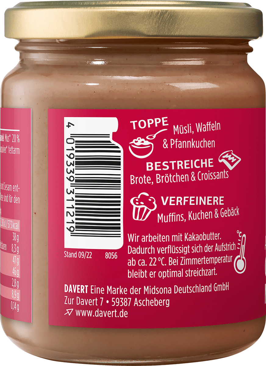 Brotaufstrich, Almond Cream gebrannte Mandel, 250 g
