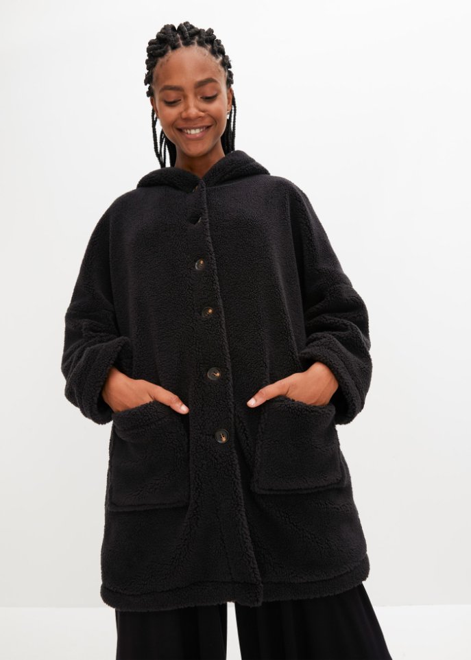 Oversize Teddy-Jacke