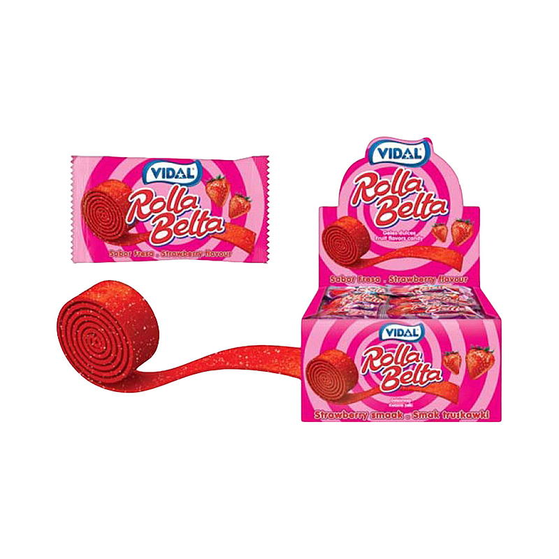 Rolla belta 20 g strawberry Vidal