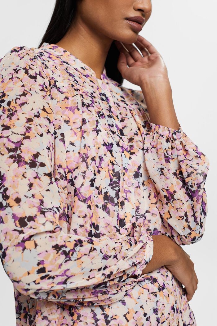 Chiffonbluse mit Muster