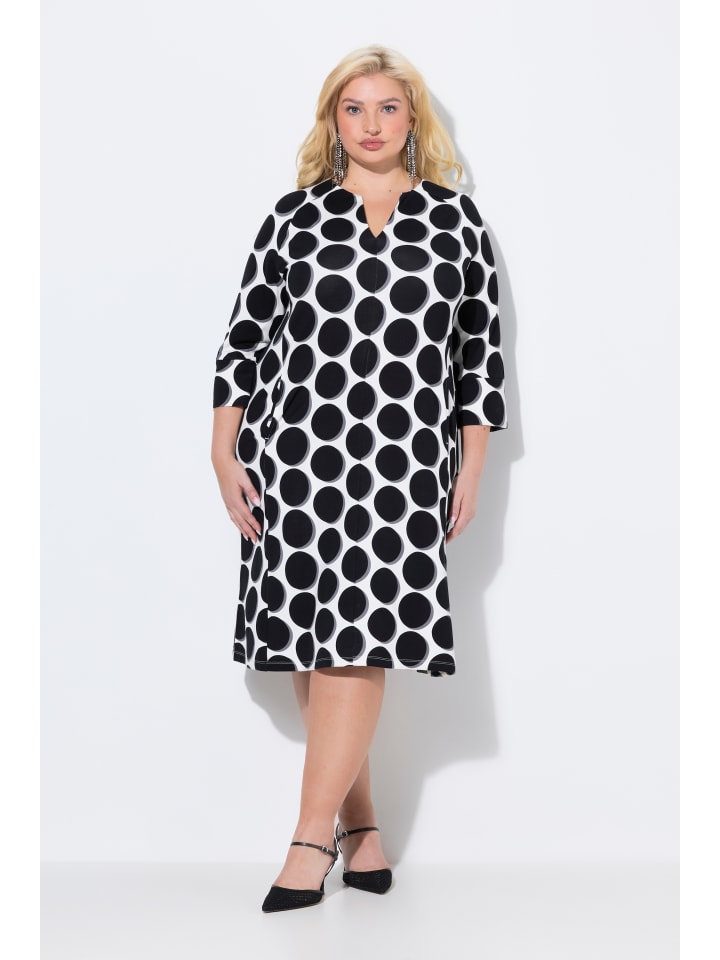 Ulla Popken Midikleid in schneeweiß günstig kaufen