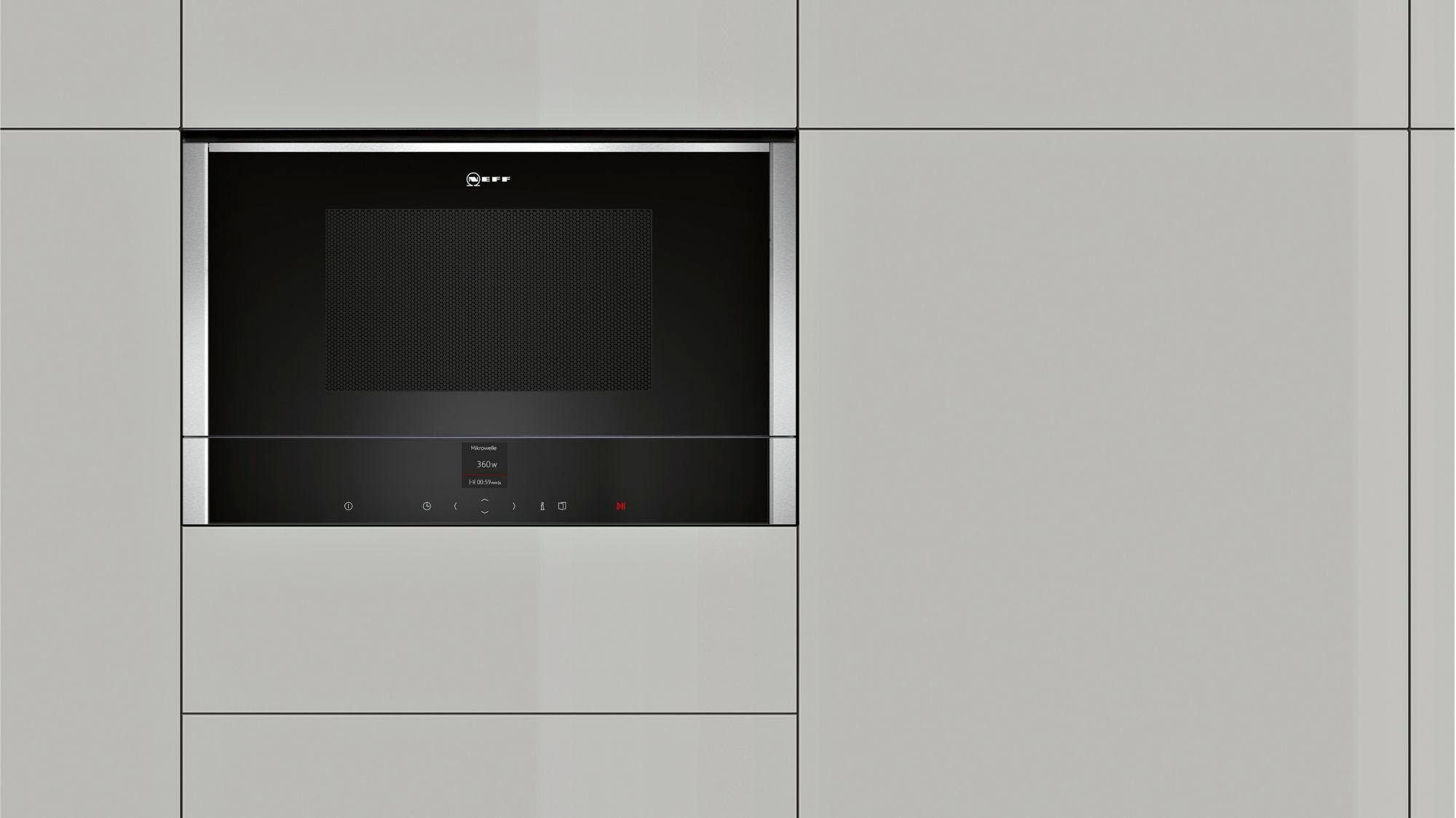 NEFF Einbau-Mikrowelle N 70 C17GR01N0, Grill, Mikrowelle, 21 l
