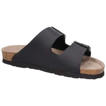 Genuins Hawaii Vegan Pantolette in schwarz