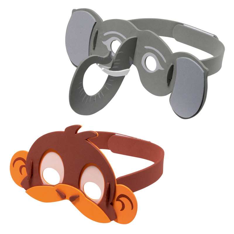 6 masques en mousse animaux Oxybul