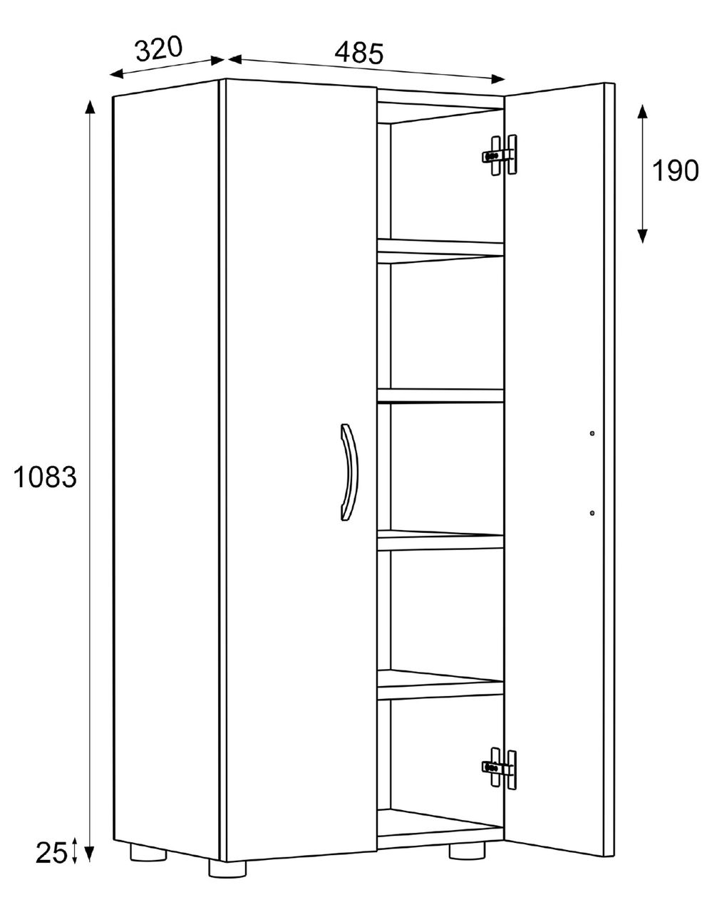 VCM Schuhschrank 