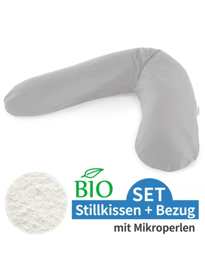 Theraline Stillkissen Das Original mit Mikroperlen-Füllung inkl. in grau günstig kaufen onesize