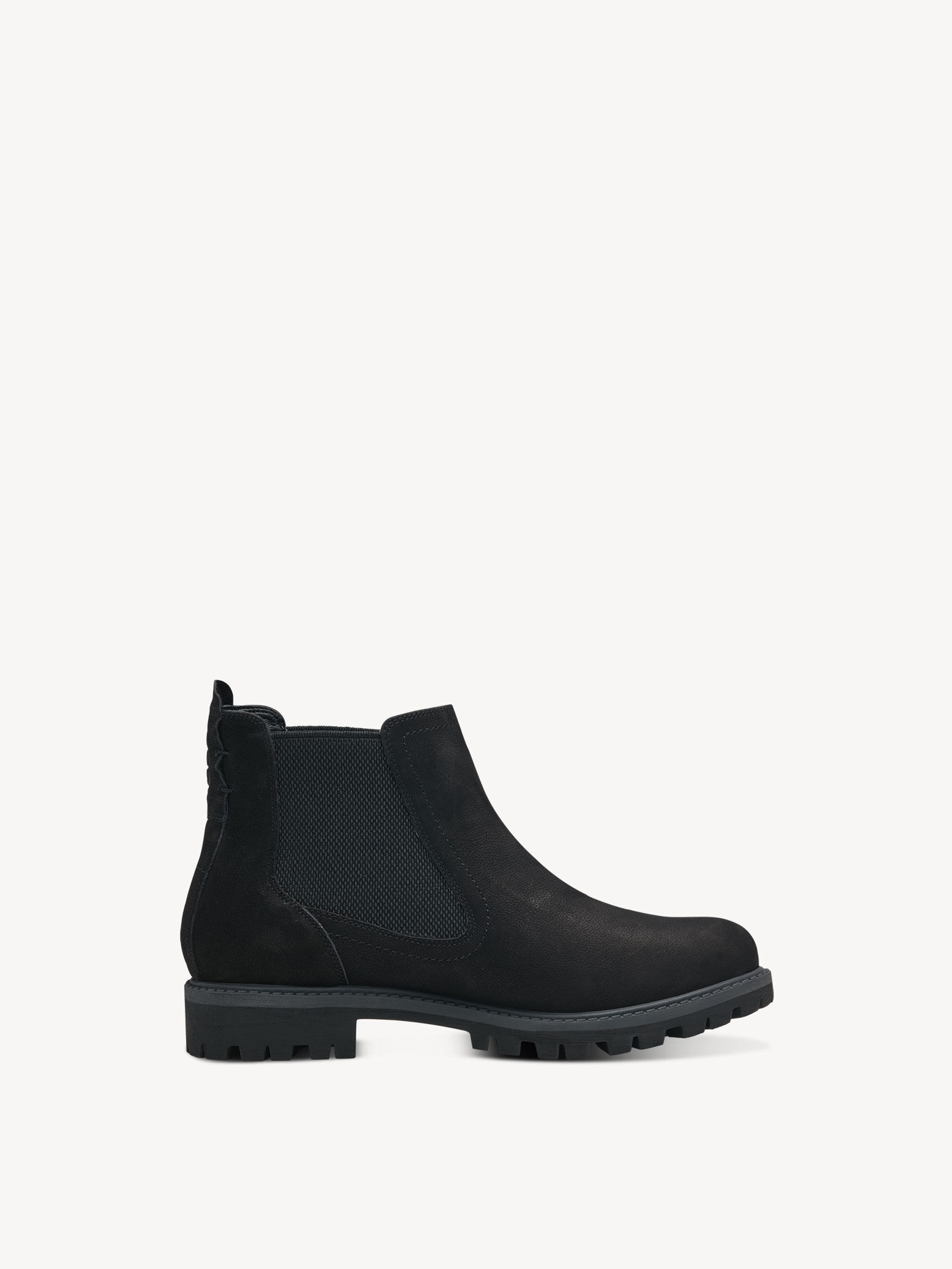 Bottine Chelsea en cuir - noir