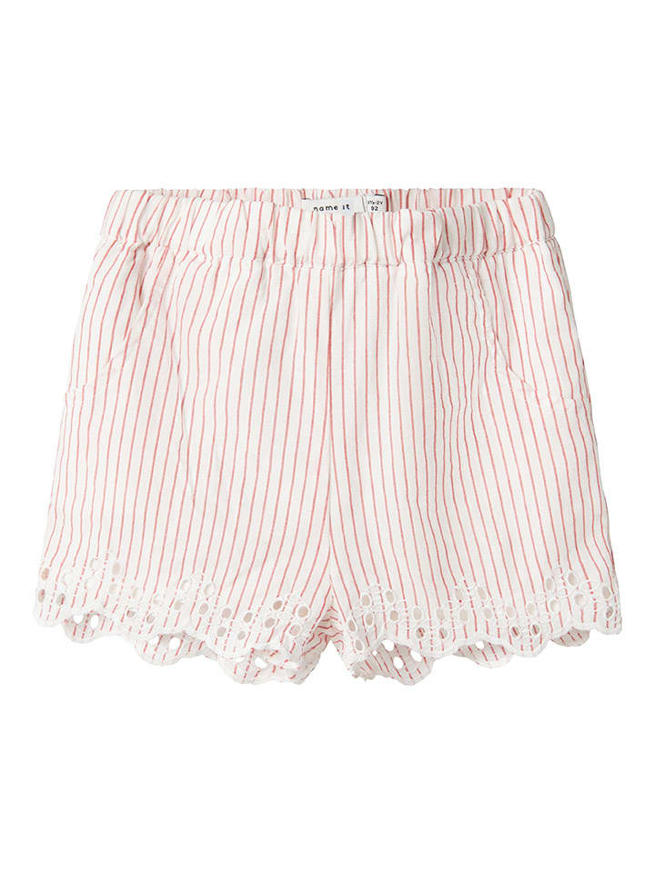 name it Shorts in Weiß/ Rot günstig kaufen