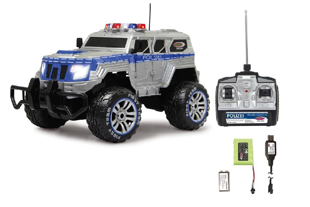 Jamara e.K. JAMARA Polizei Panzerwagen Monstertruck 1:12 27MHz LED inkl. Akku & Ladegerät