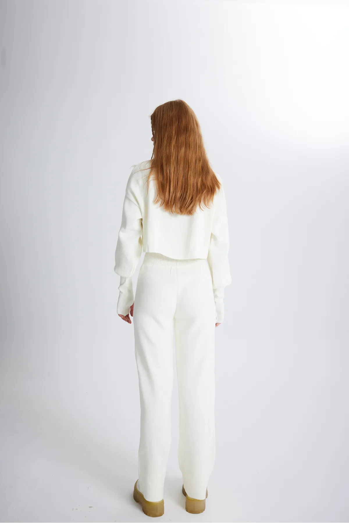 HOLLY LOLLY  Bottom Top Strickwaren Thinky Suit Weiß
