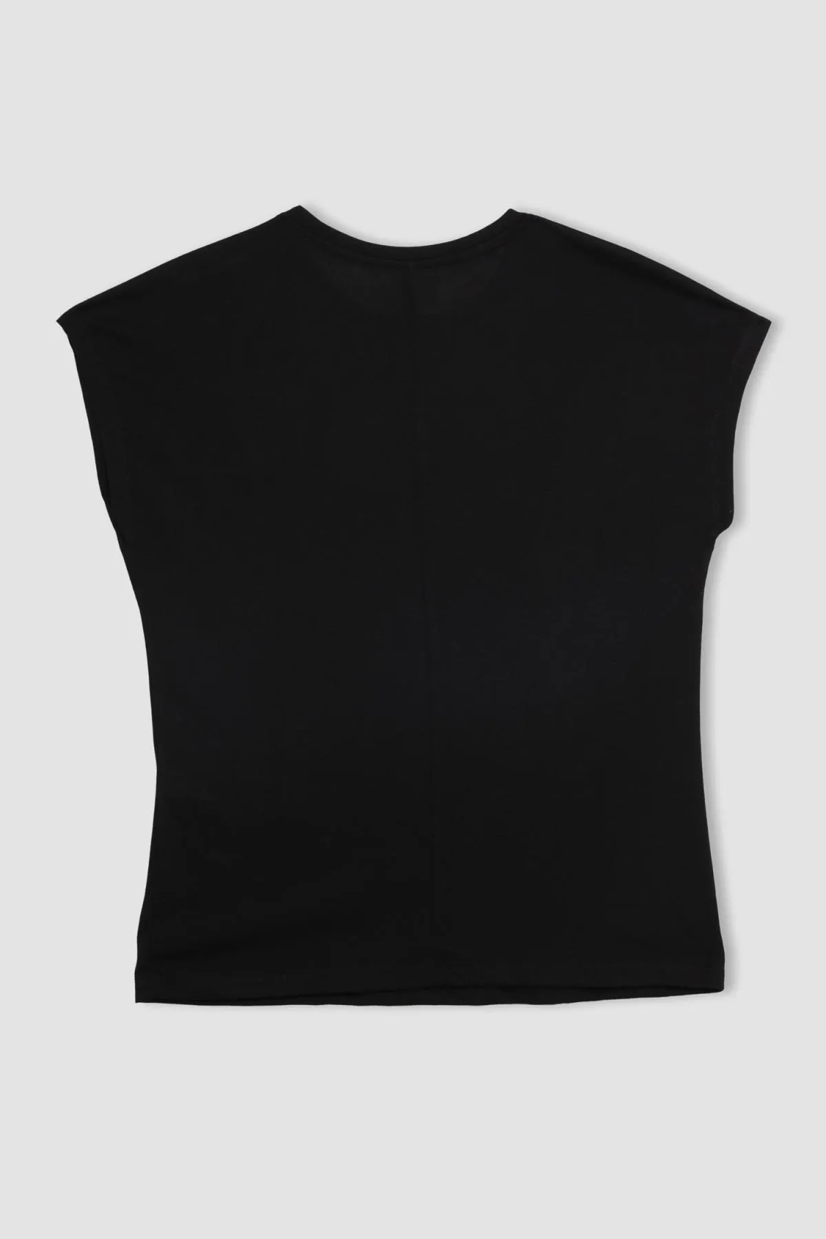 DeFacto  Kurzarm-T-Shirt mit Rundhalsausschnitt und Stickerei C1877AX24SP