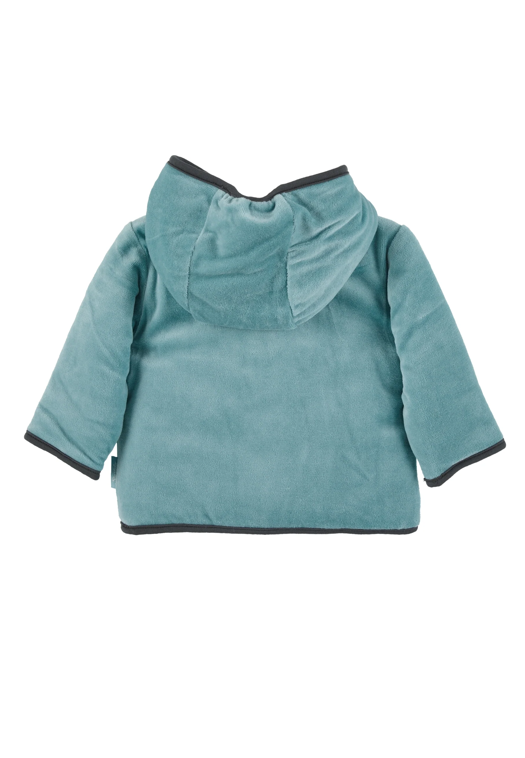 Kapuzen-Jacke aus Nicki, Motiv Eisbär Elia, Türkis