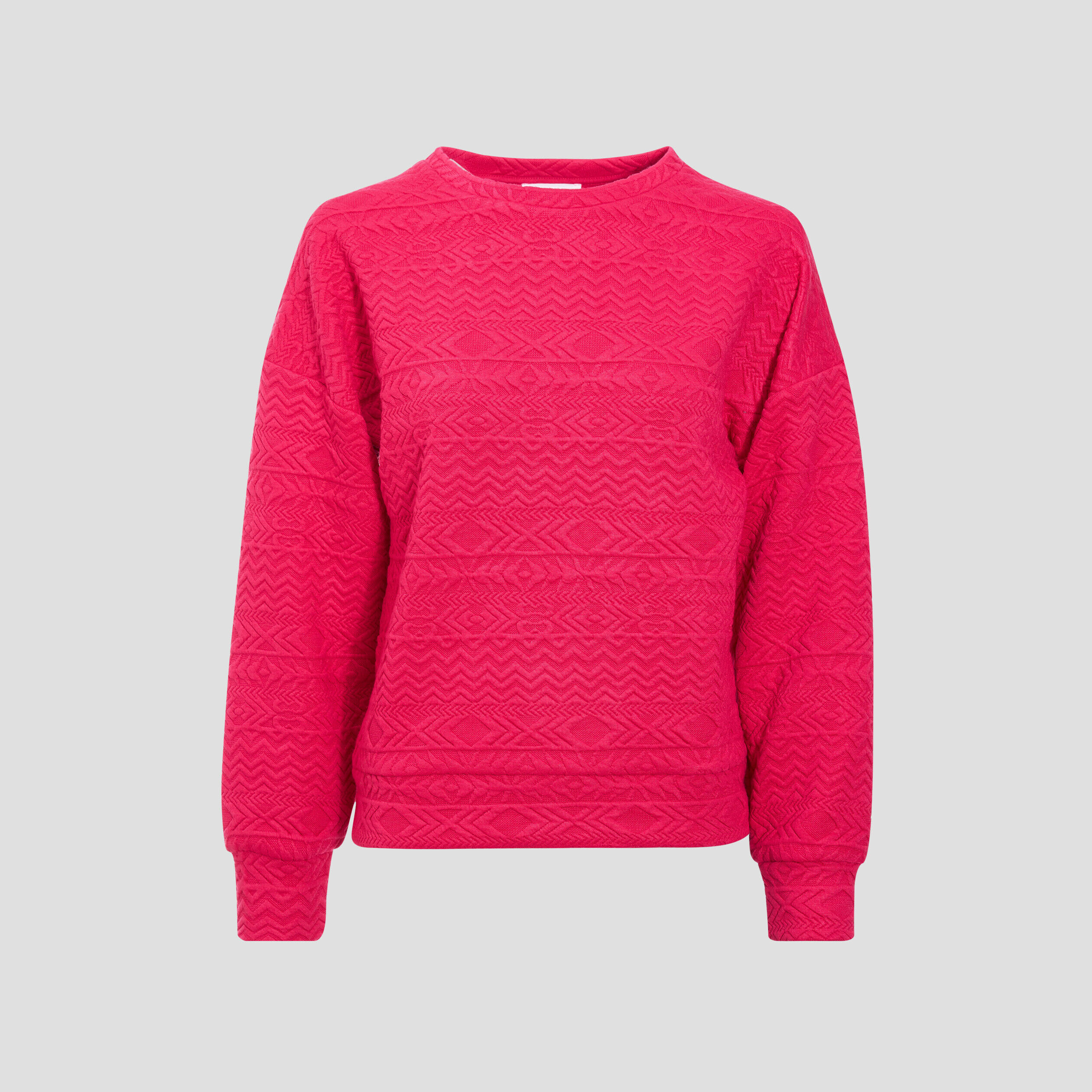 Sweat manches longues rose vif femme | Cache Cache