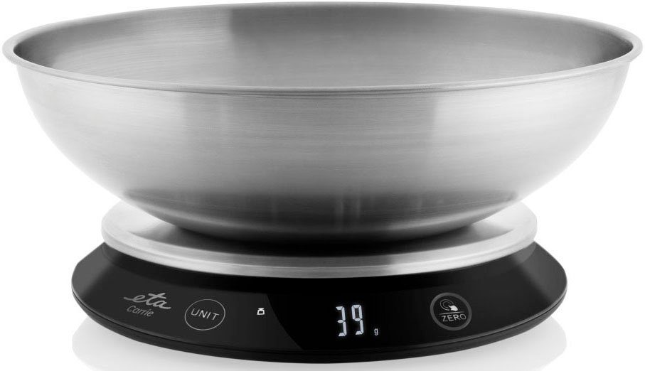 eta Küchenwaage ETA777790000 Carrie, (1-tlg), bis 5kg, Genauigkeit 1g, TARE, Touch-Steuerung