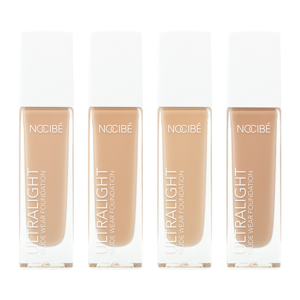 Nocibé Ultralight Nude Wear Foundation Fond de Teint Couvrance Moyenne & Fini Lumineux