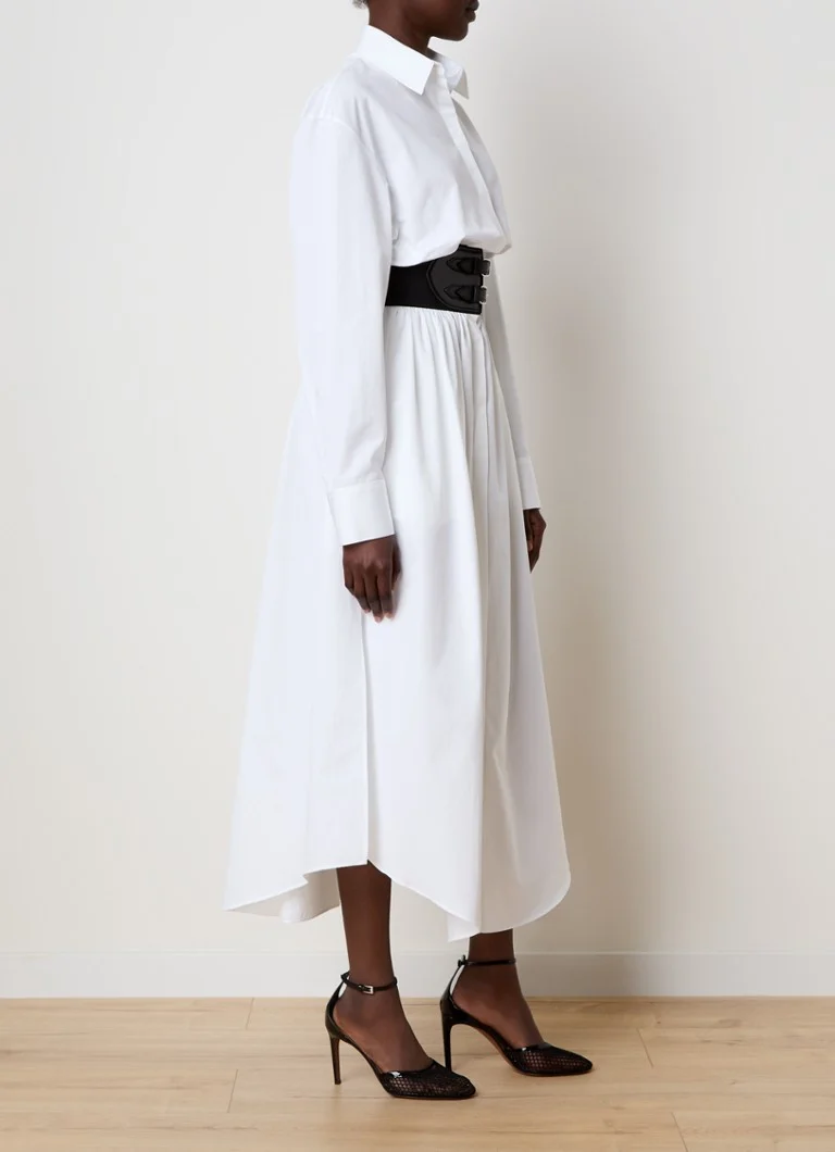Alaïa Blouse dress with slit and belt