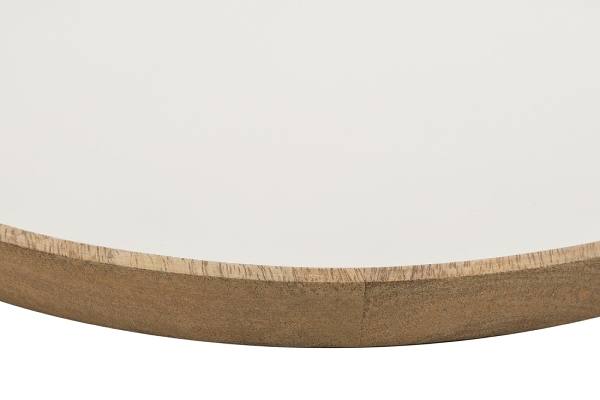 MyFlair Holzteller, weiß, D: 26 cm
