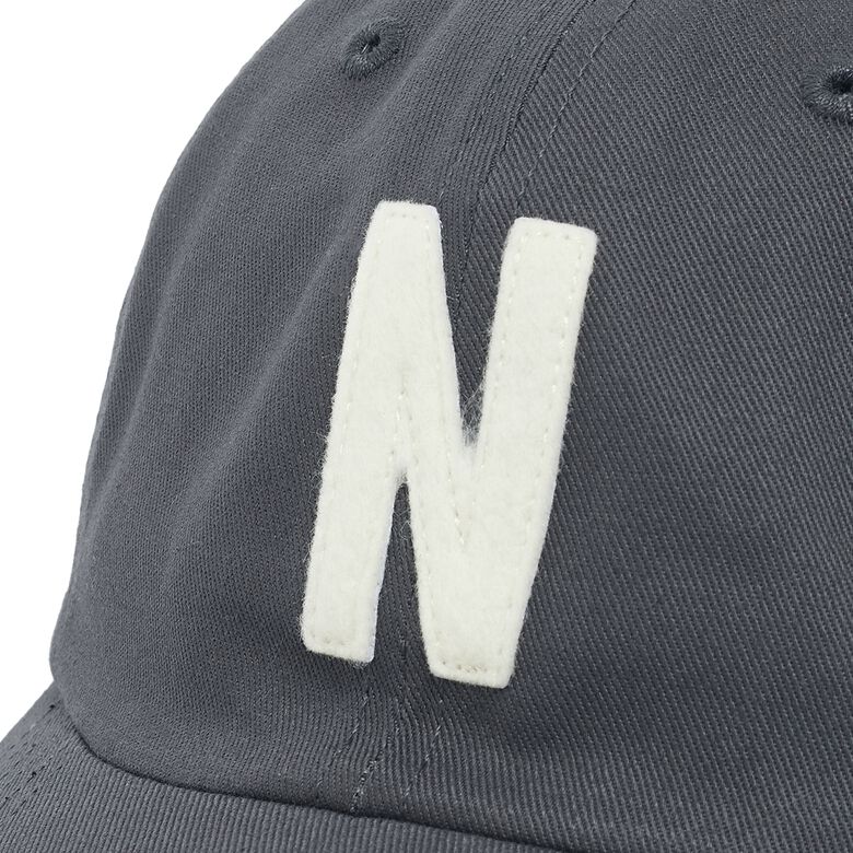 Norse Projects Felt N Twill Sports Cap magnet grey