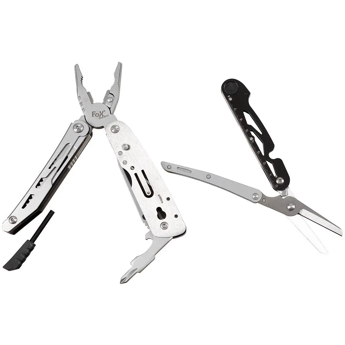 Multitool 7teilig mit Schere und Bitset