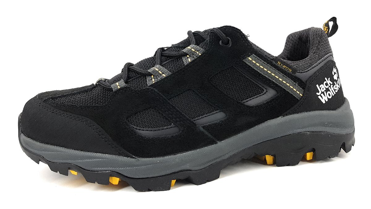 Jack Wolfskin Vojo 3 Texapore Low M 4042441-6055 Schwarz black/burly yellow Xt