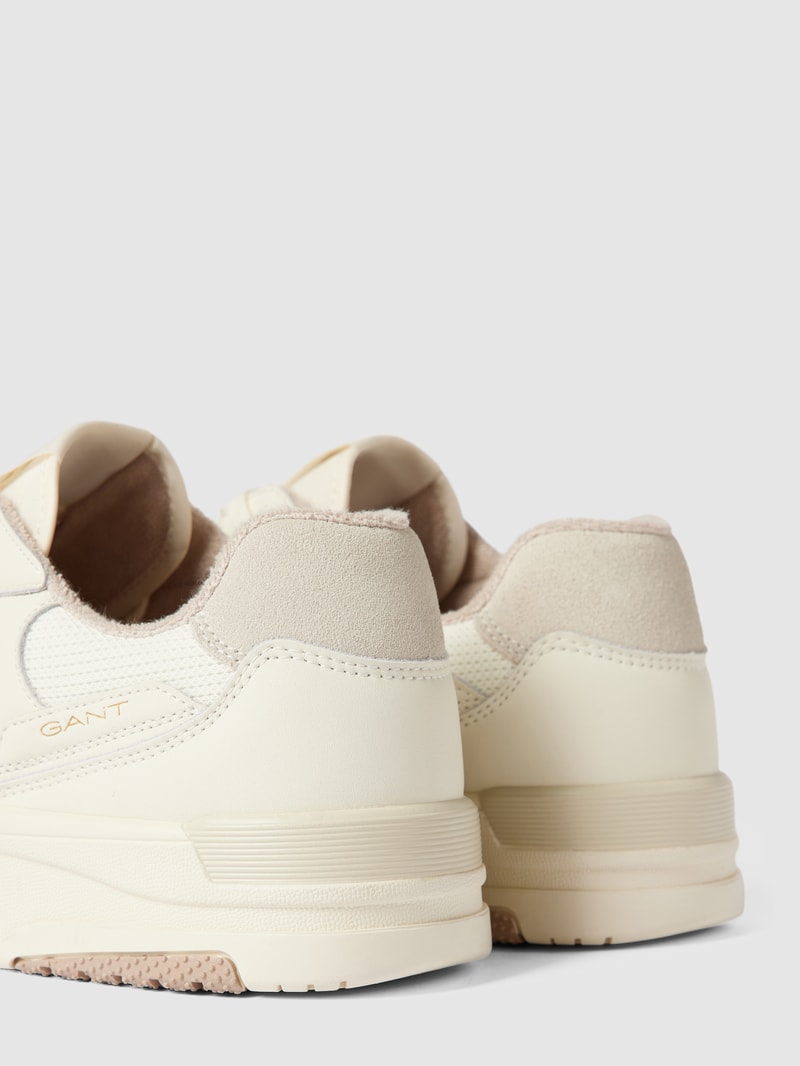 Sneaker mit Label-Details Modell 'Brookpal' in offwhite
