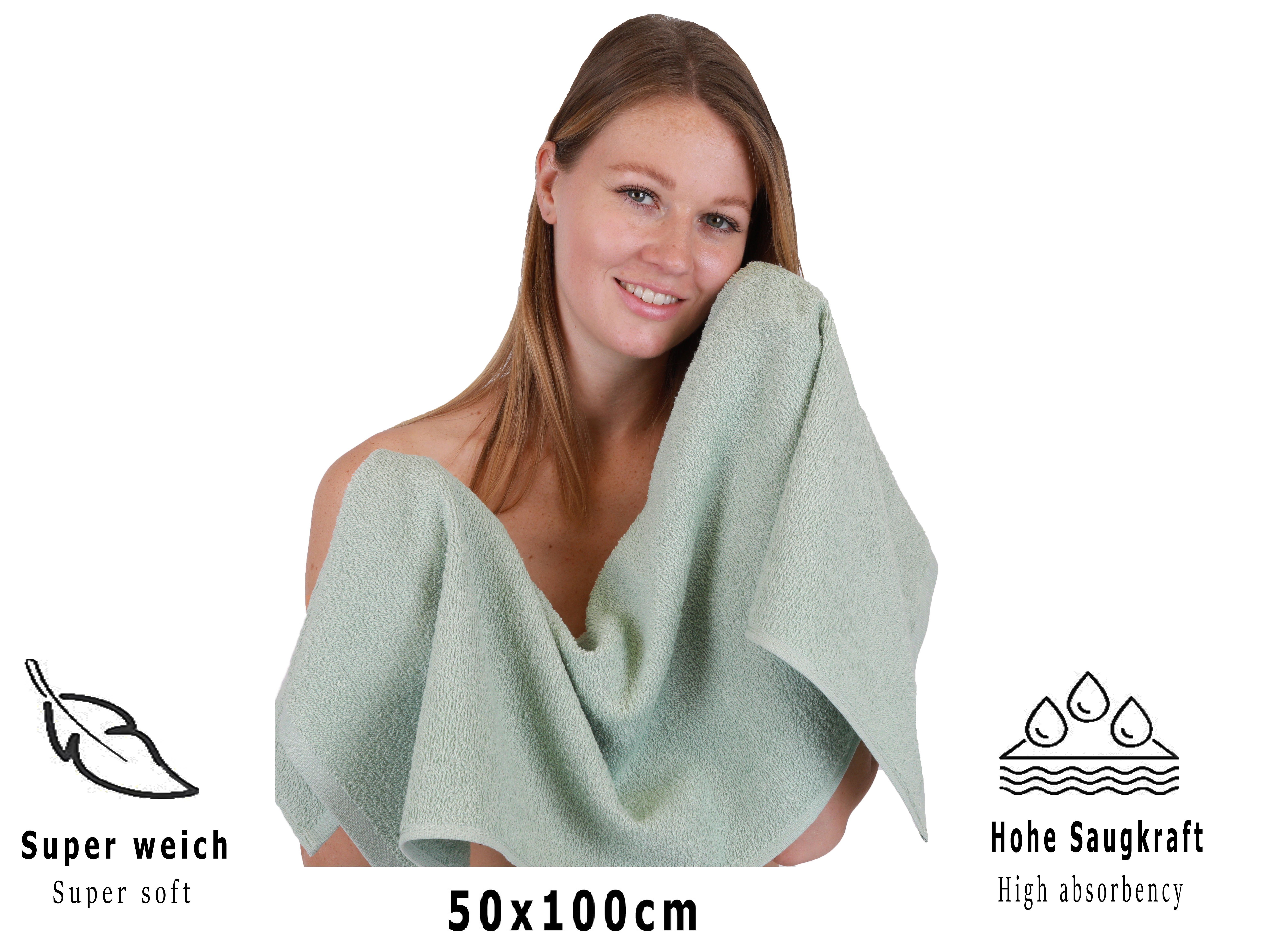 Betz Handtuch Set 6 tlg. BERLIN 2 Duschtücher 4 Handtücher, 100% Baumwolle