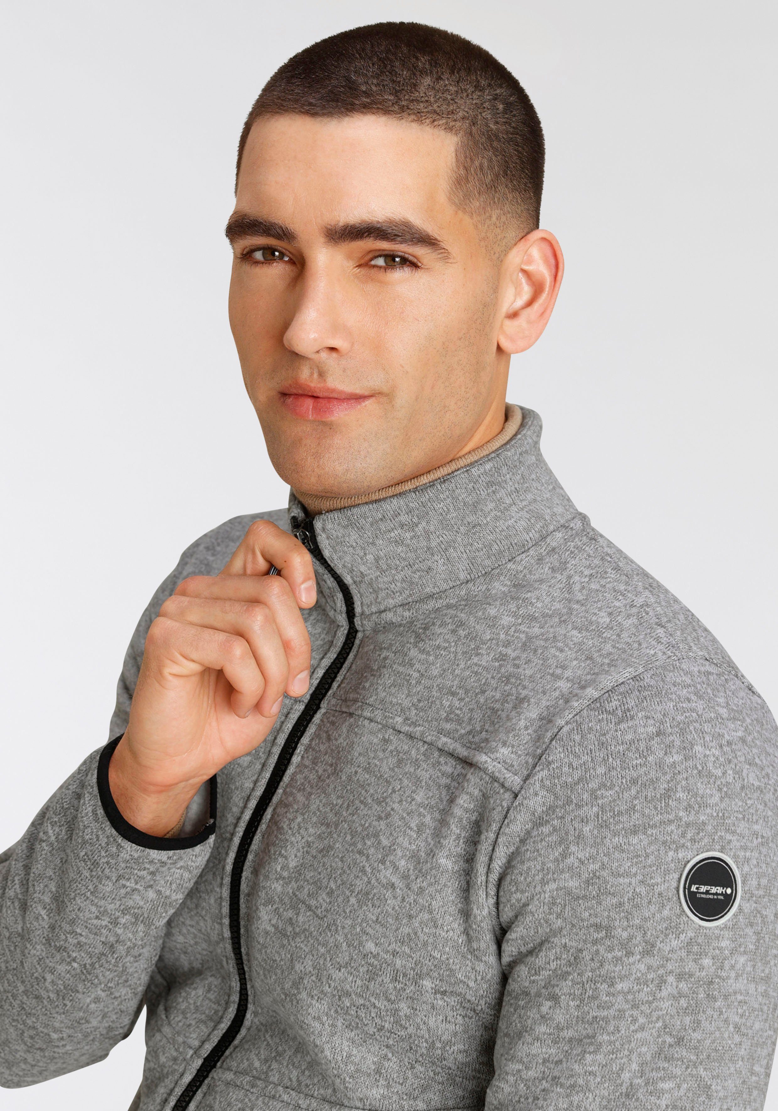 Icepeak Strickfleecejacke H STRICKFLEECEJACKE AGEN Wärmend & schnell Trocknend