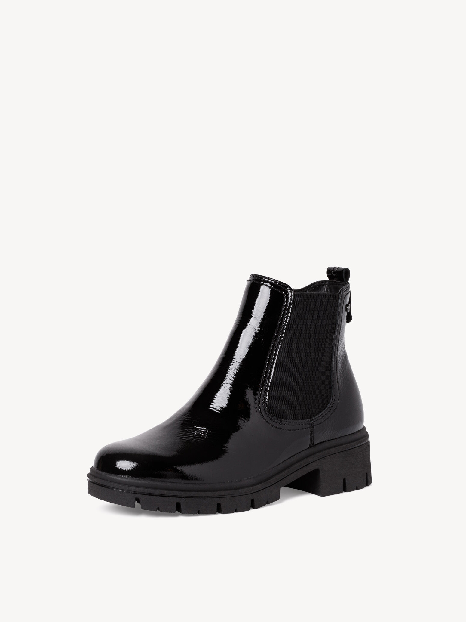 Bottine Chelsea en cuir - noir