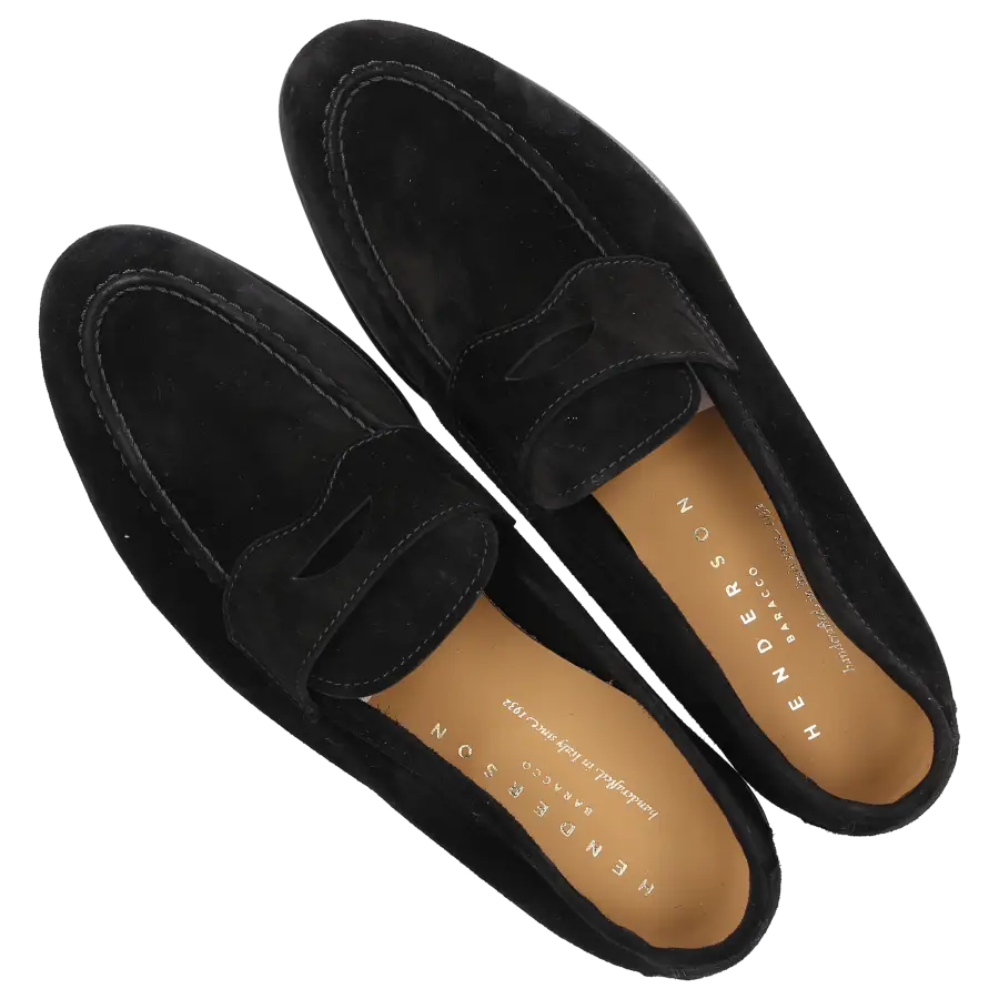 Henderson - Loafer 74400 Veloursleder - schwarz