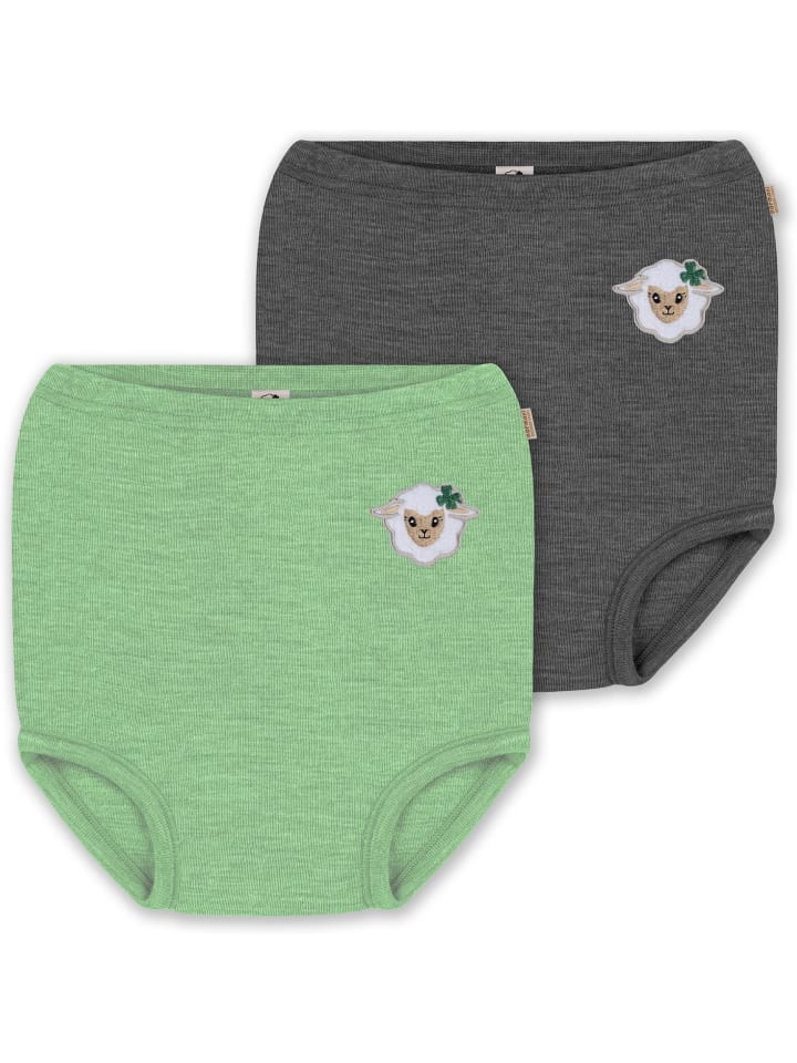 Normani Outdoor Sports 2er Pack Baby Merino Windelhose Tokoroa in Anthrazit/Grün günstig kaufen