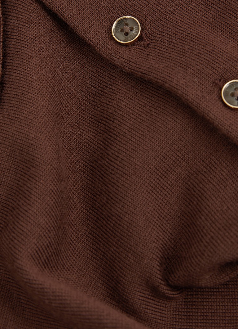 Camisa polo Reiss Trafford de malha fina e corte slim em lã merino