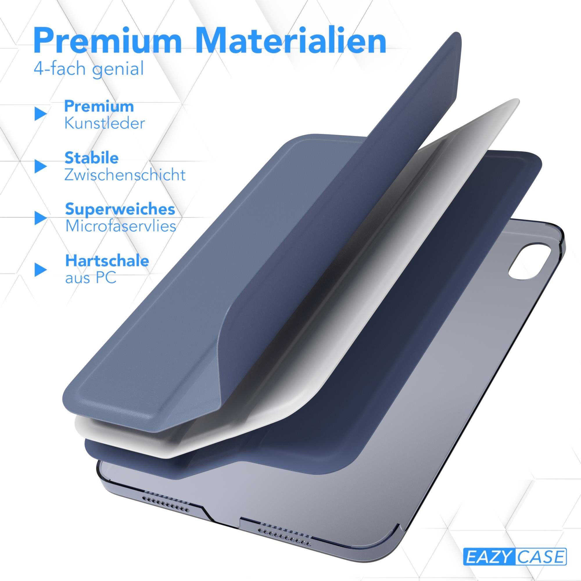 EAZY CASE Tablet-Hülle Smart Case für Apple iPad Mini 6. Gen. (2021) 8,3 Zoll, Schutzhülle mit Sleep Wake Up Funktion Anti-Kratz Case Blau Lavendel