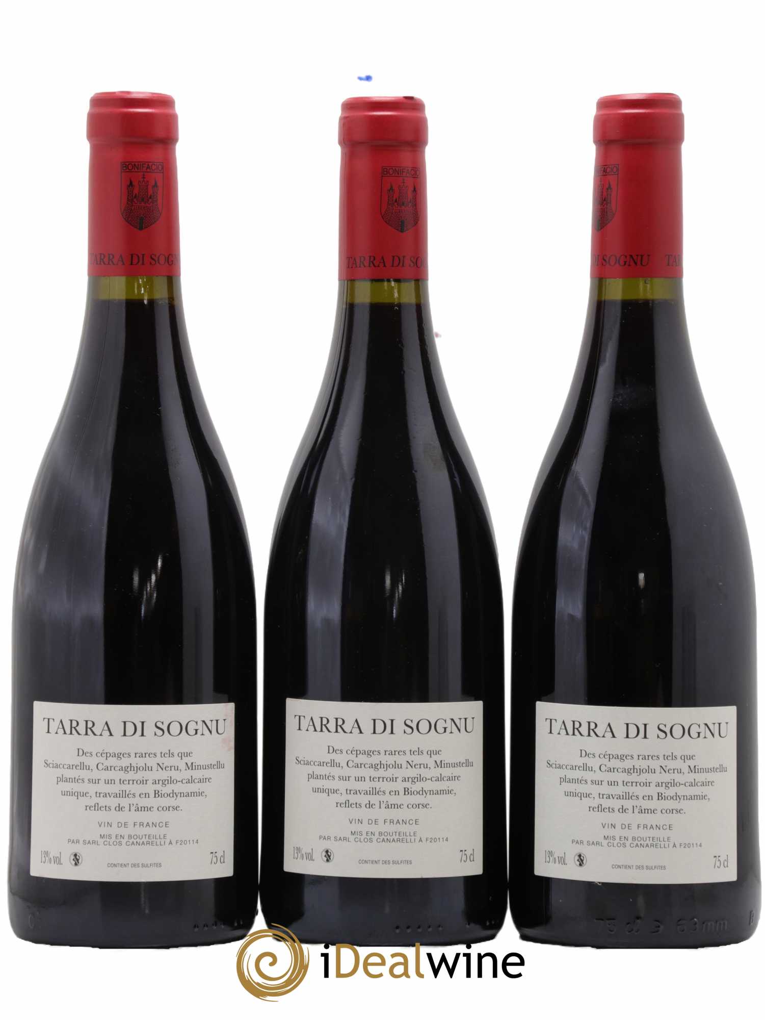 Vin de France Tarra di Sognu Clos Canarelli  2020 - Lot de 3 Bouteilles