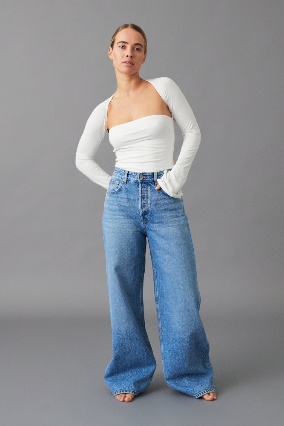 Baggy wide jeans