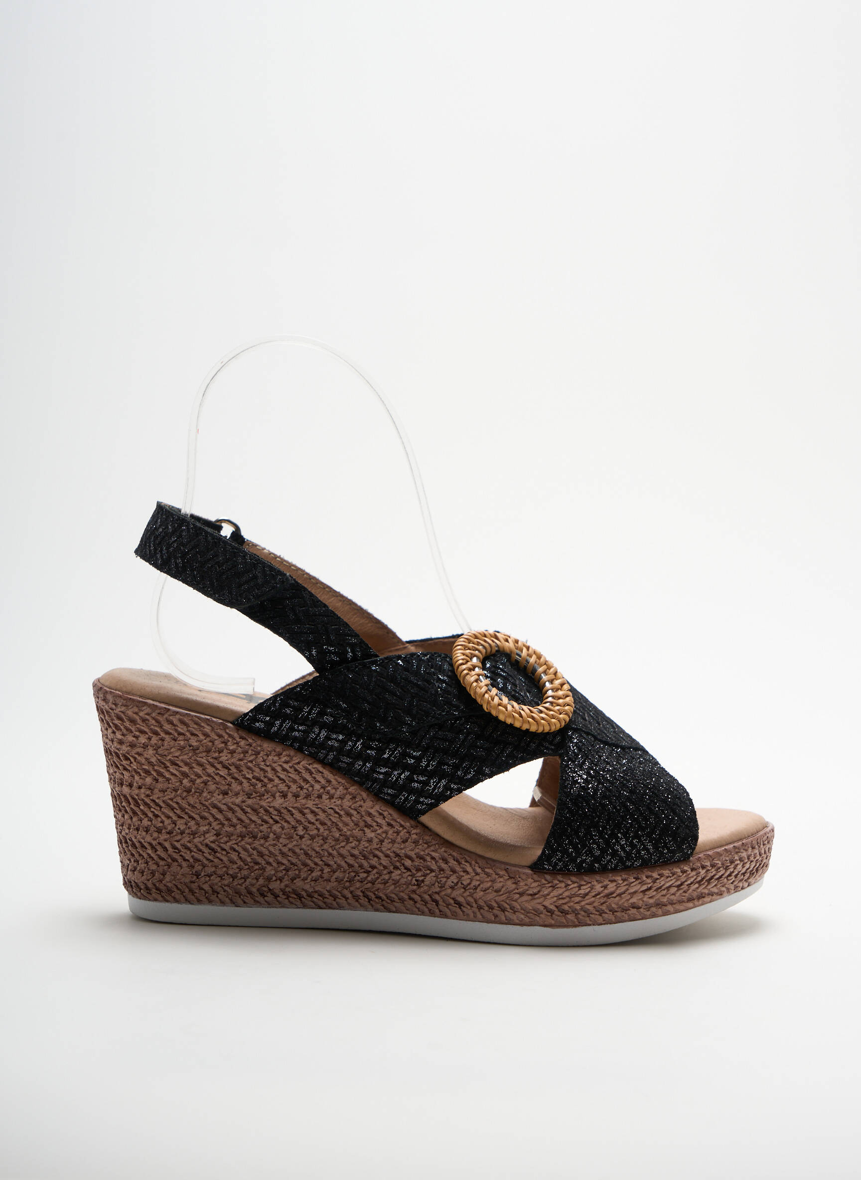 Geo Reino Sandales Nu Pieds Femme couleur noir