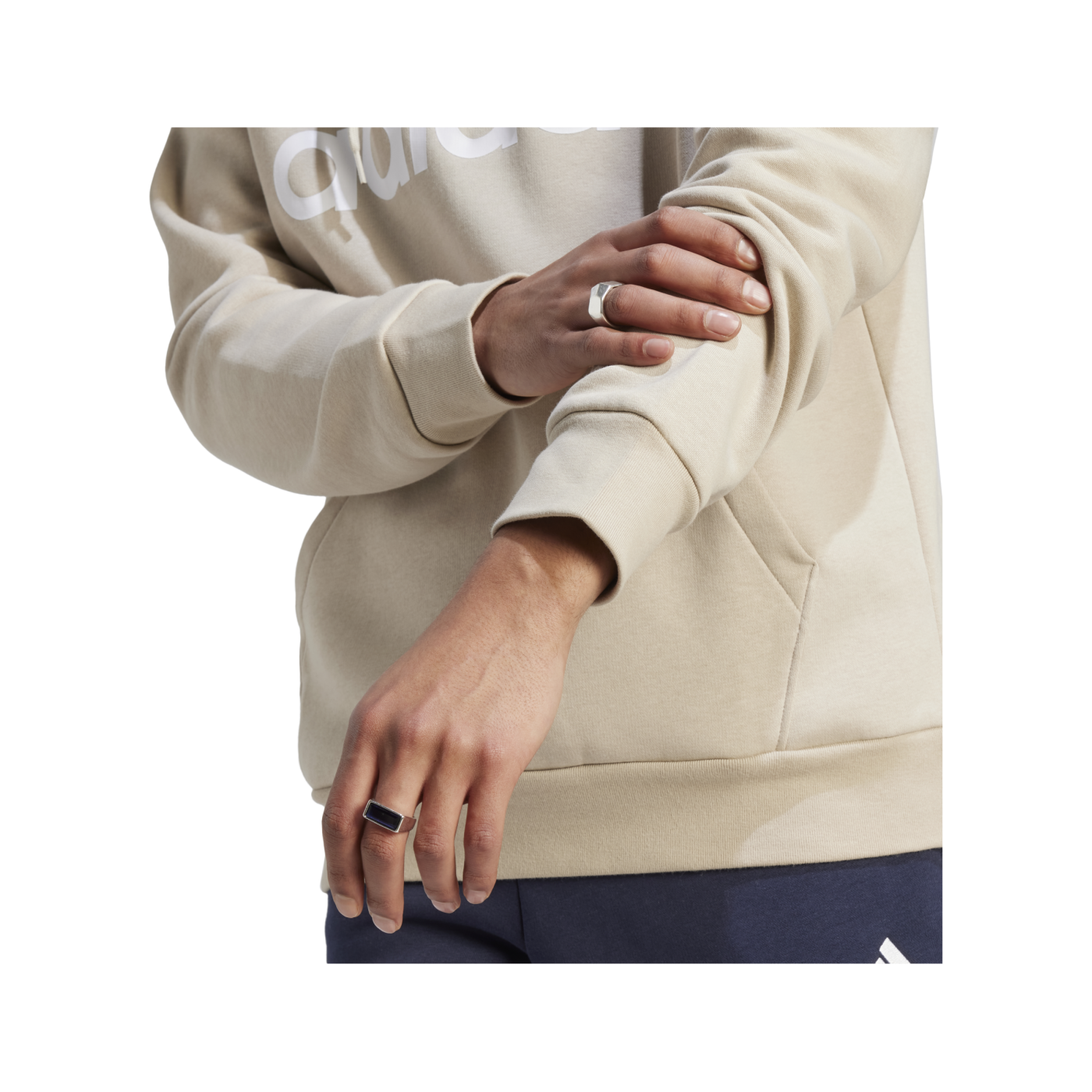 adidas Essentials Fleece Hoody Beige