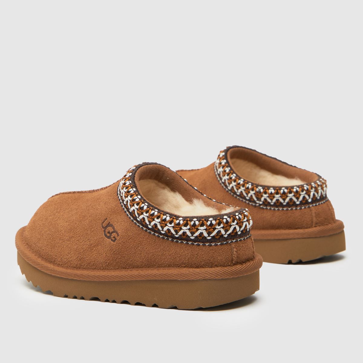 Dětské pantofle UGG kaštanové barvy Tasman II