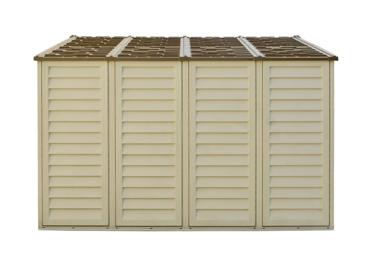 Duramax Kunststoffgerätehaus Duramax WoodBridge Plus 10 m² mit Bodenrahmen (Model 40224 -10x10´)
