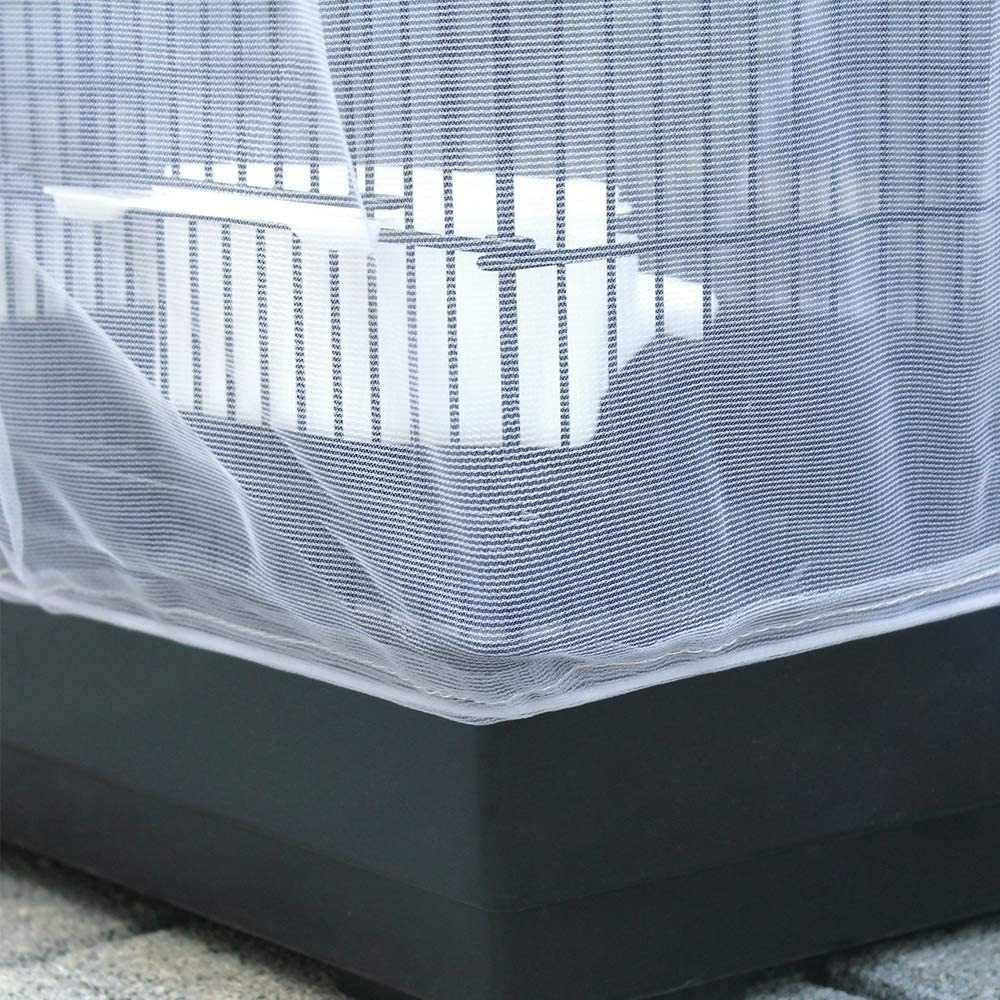 Houhence Vogelkäfig Universal-Vogelkäfig-Abdeckung aus Kunststoff-Netz, Weiß