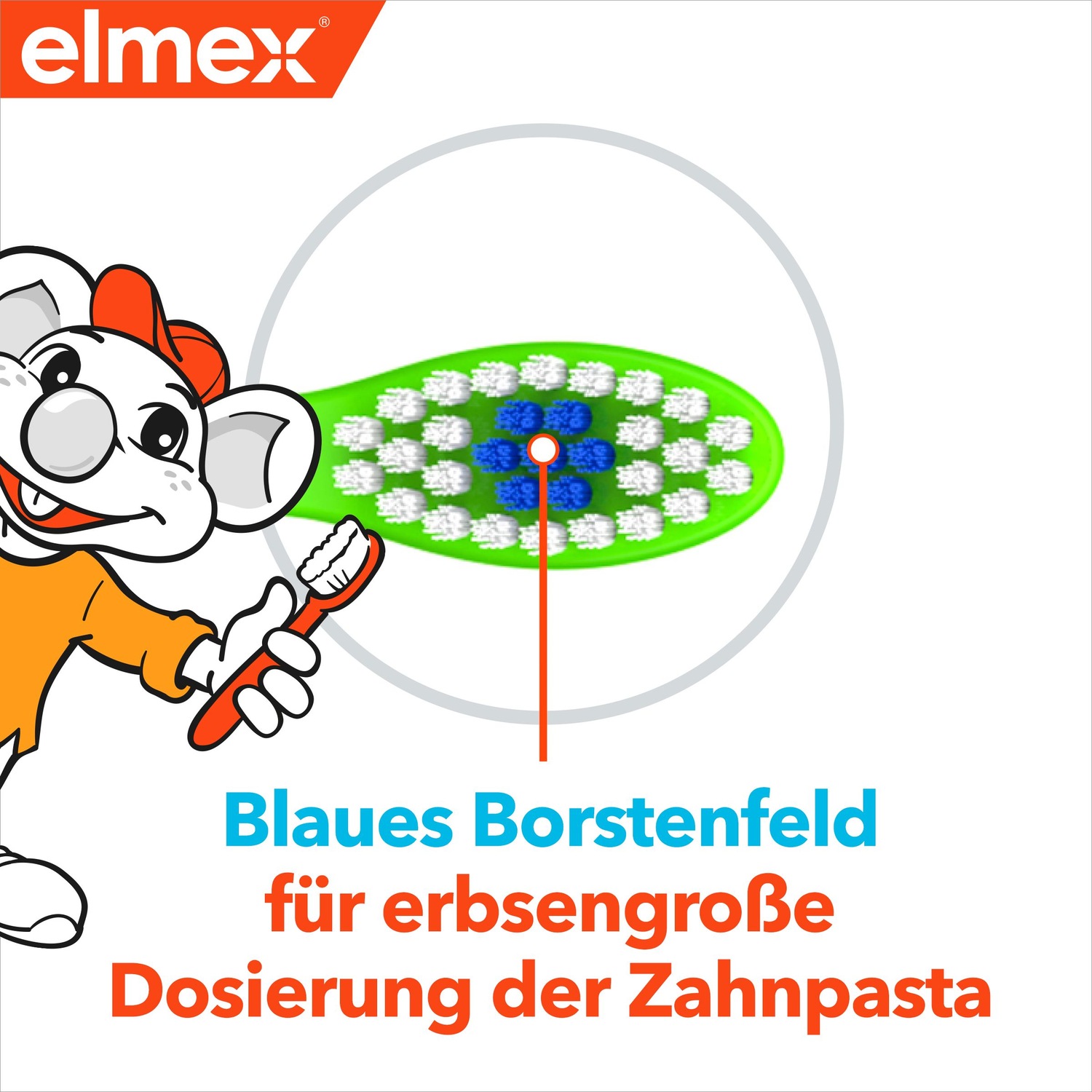 Kinder-Zahnbürste 2-6 Jahre Weich