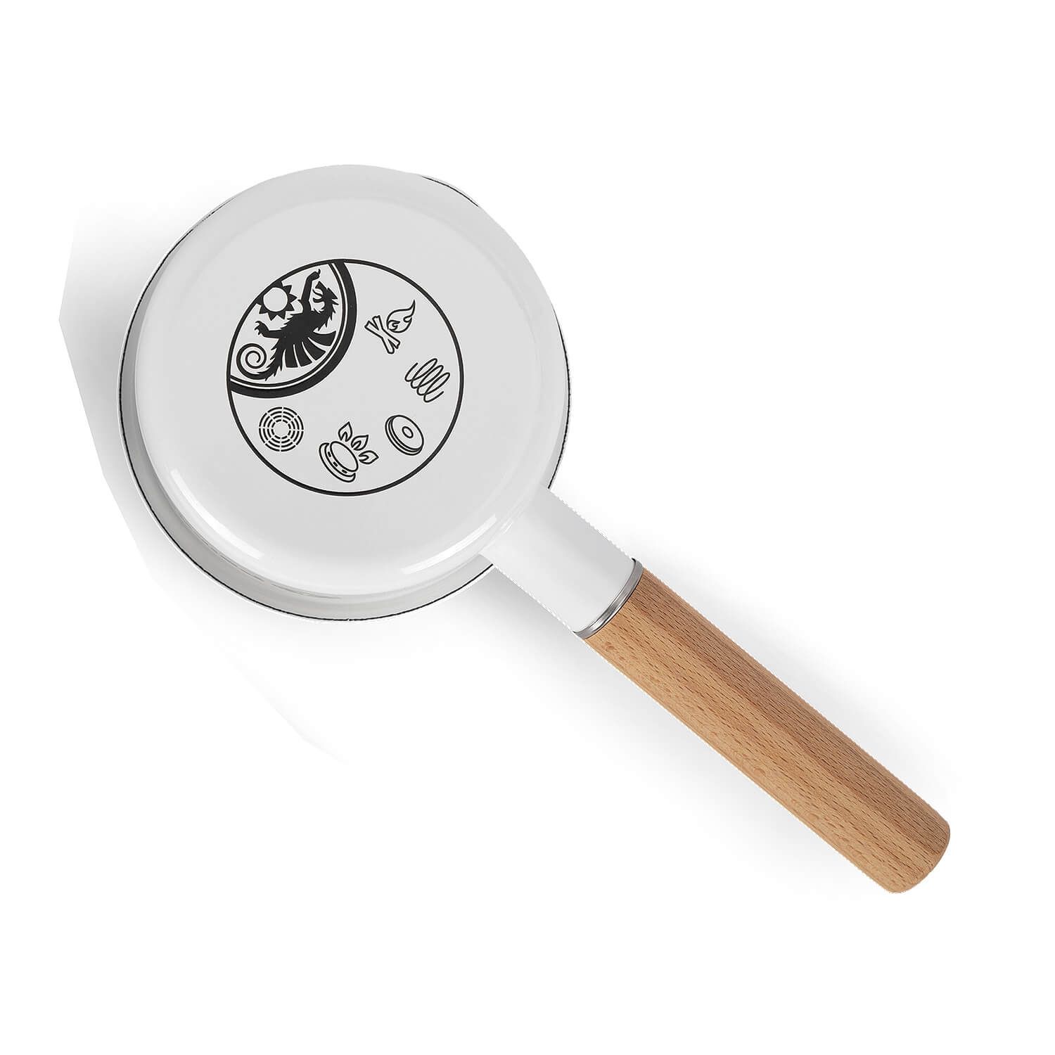 Emaille Stieltopf 0.5 Liter