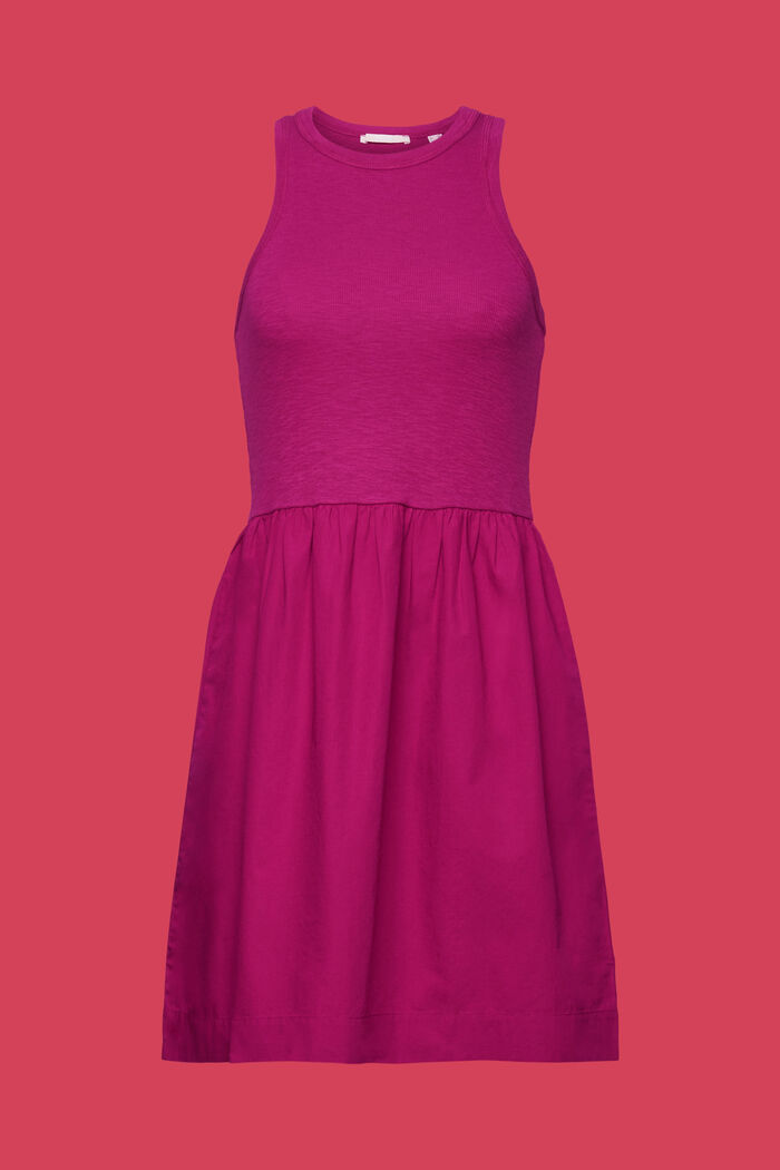 Minikleid aus Materialmix