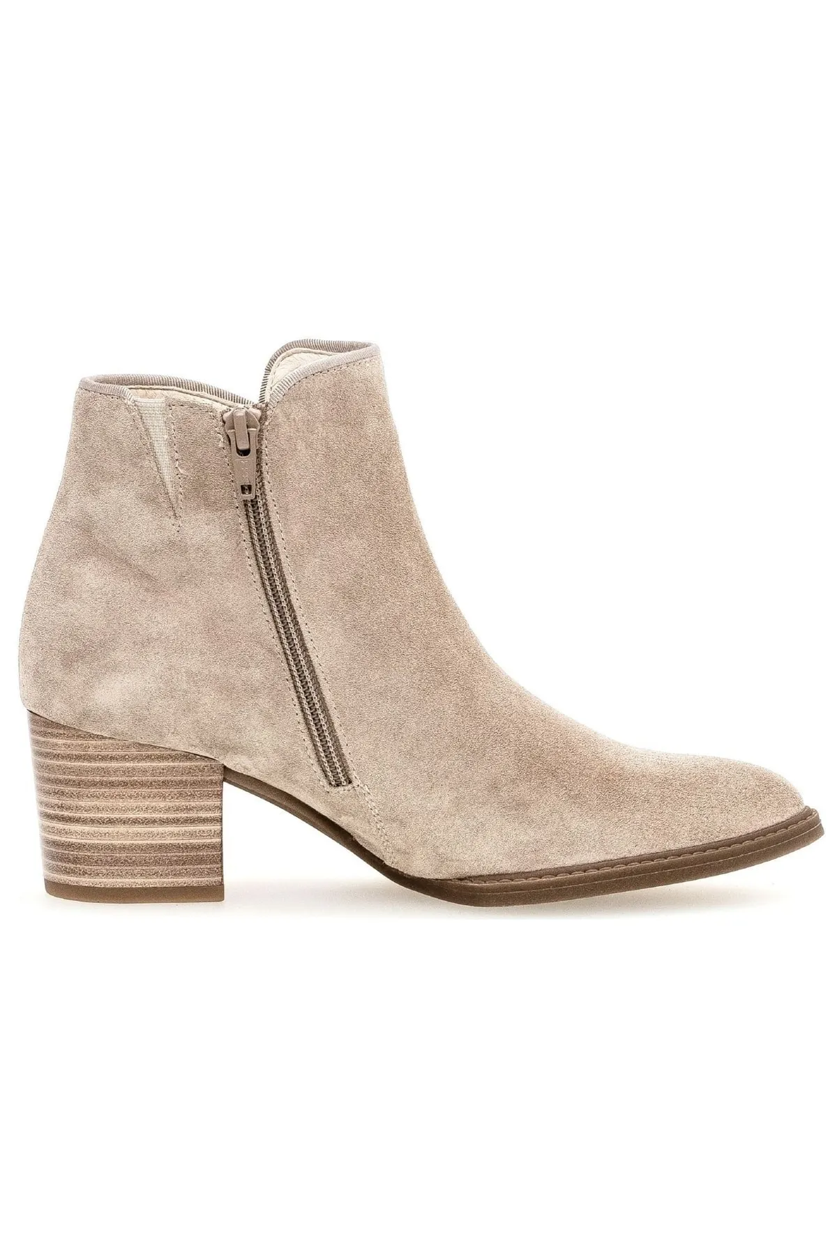 GABOR  Stiefelette - Beige - Blockabsatz